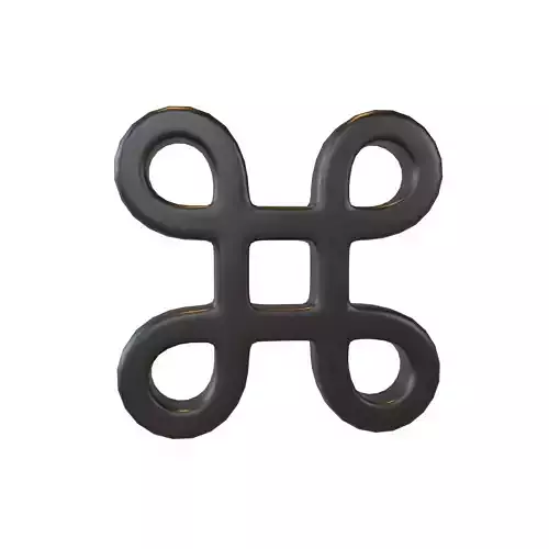 Command Symbol v1 001 Low-poly 3D model Command Symbol v1 001 Low-poly 3D model