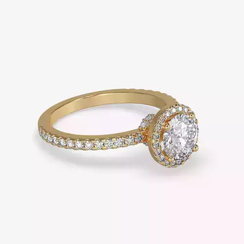 CJ-0071 engagement ring in rose gold