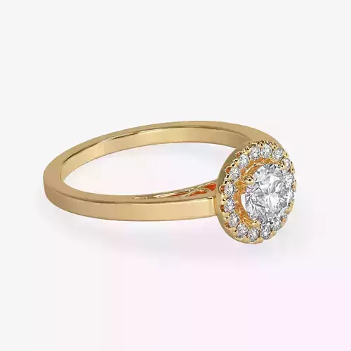 CJ-0069 engagement ring in rose gold