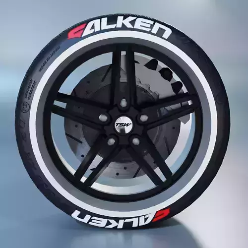 TSW Variente Wheel Low-poly 3D model