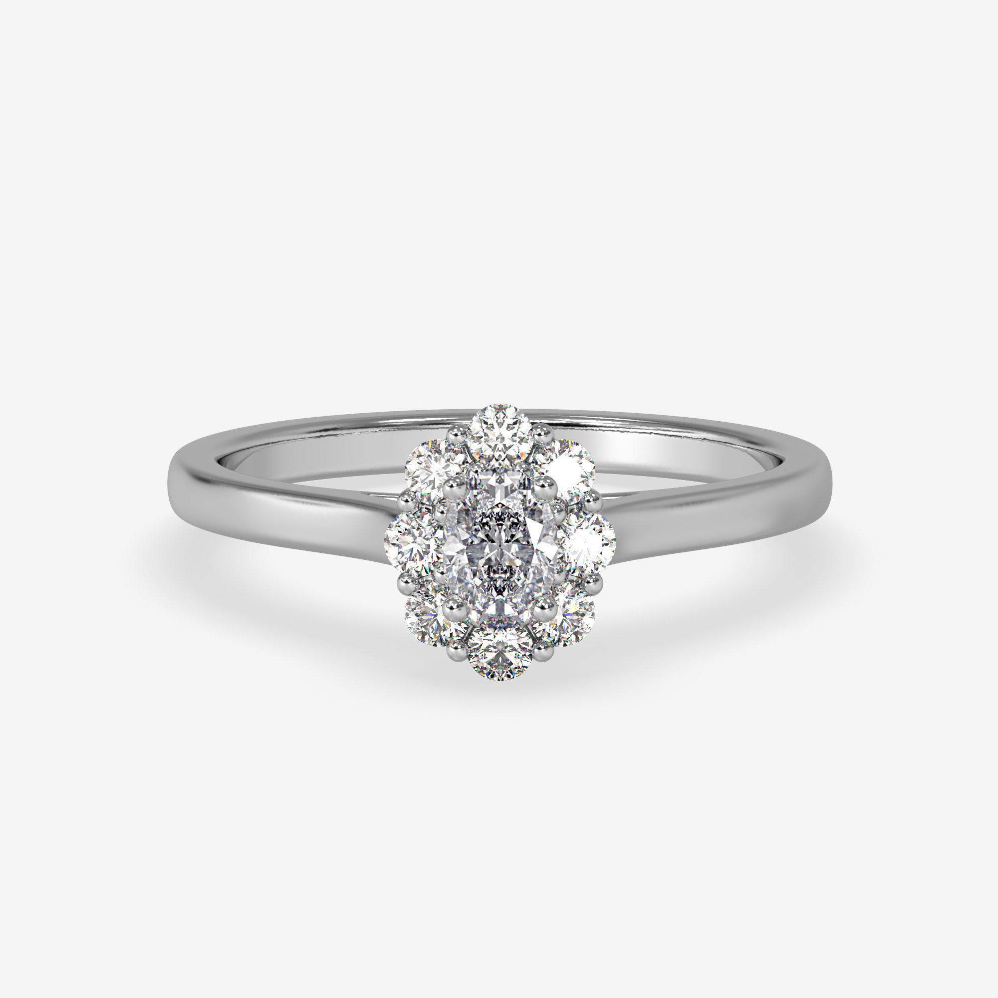 CJ-0056 oval diamond ring gold 3D print model_7