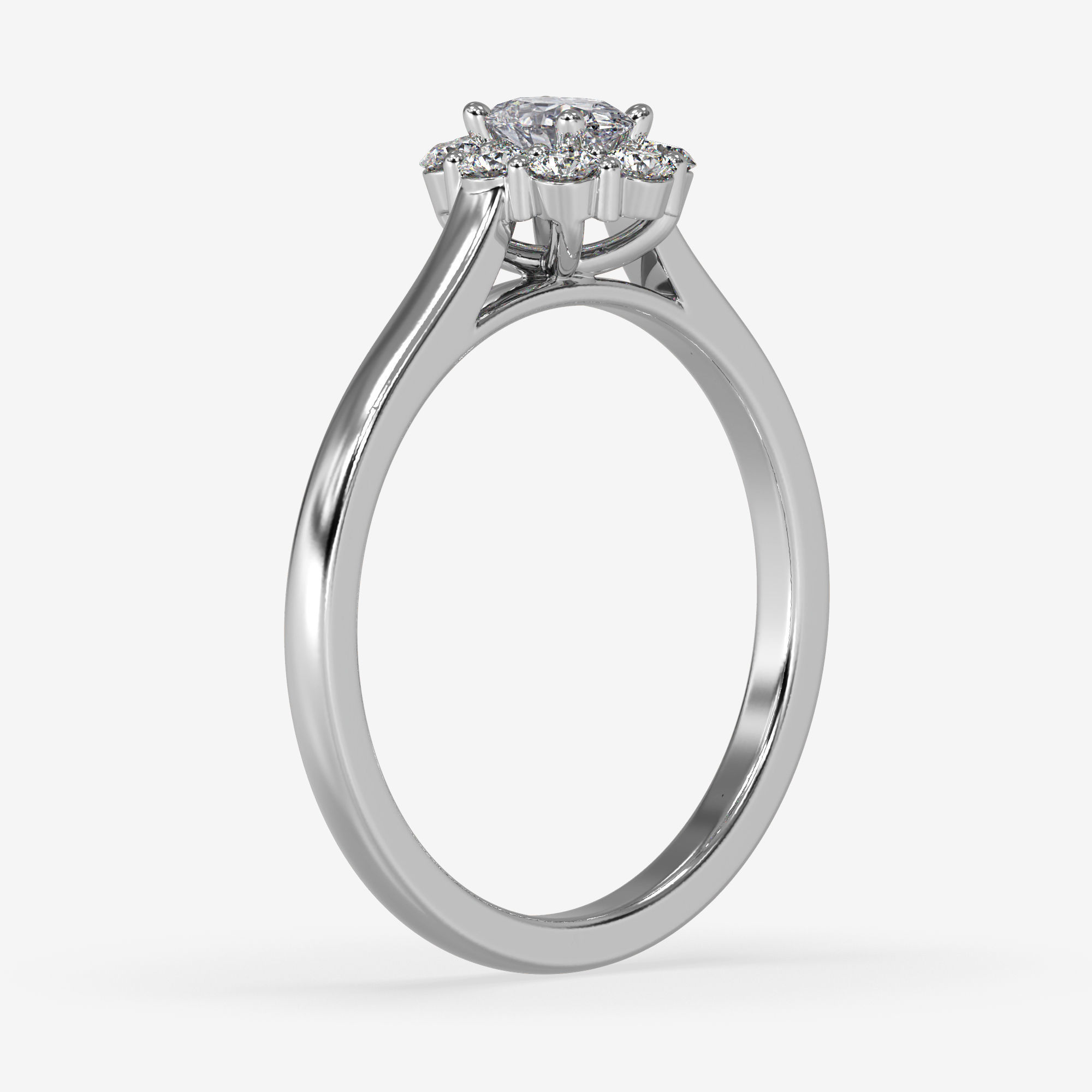 CJ-0056 oval diamond ring gold 3D print model_9