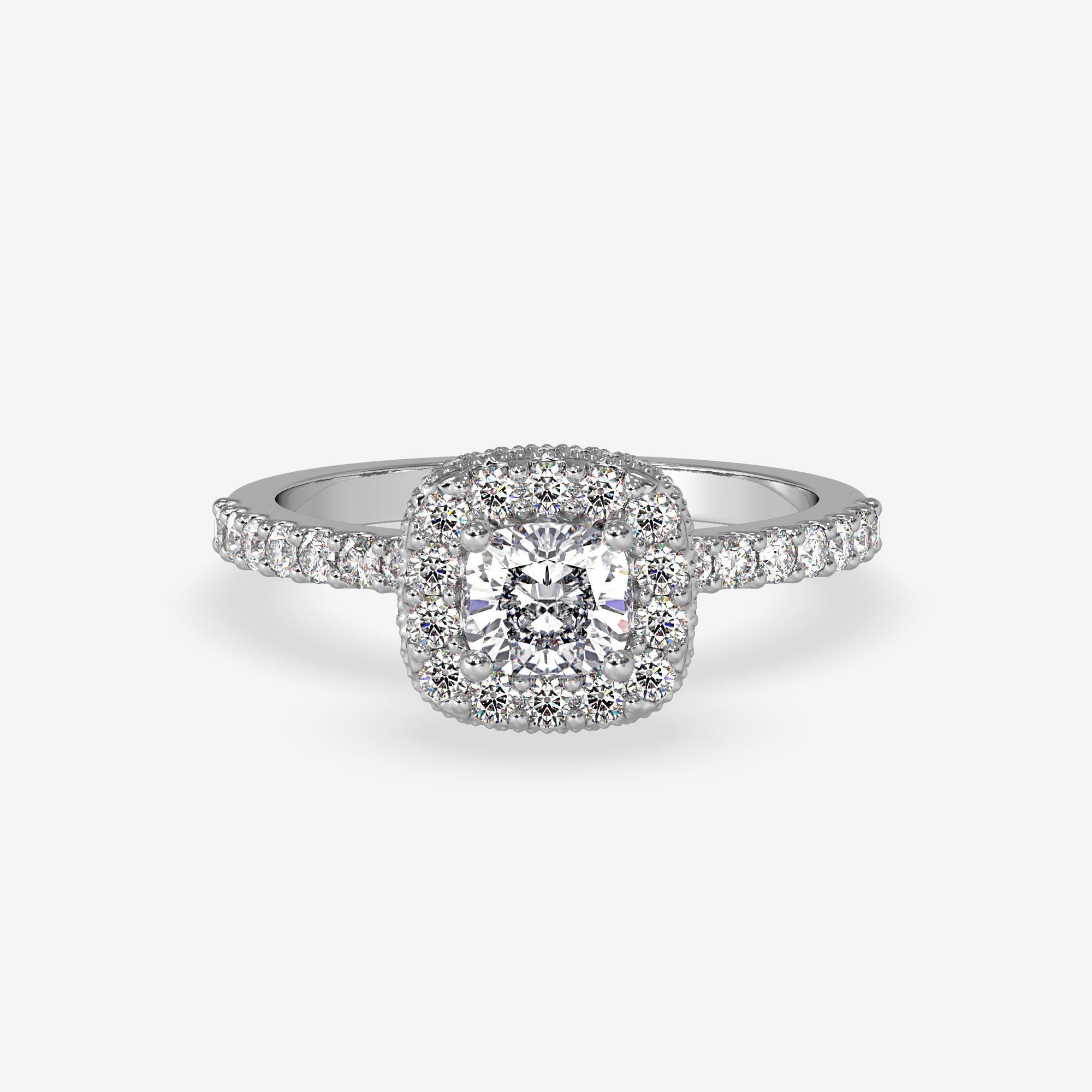 CJ-0055 engagement ring in rose gold 3D print model_7