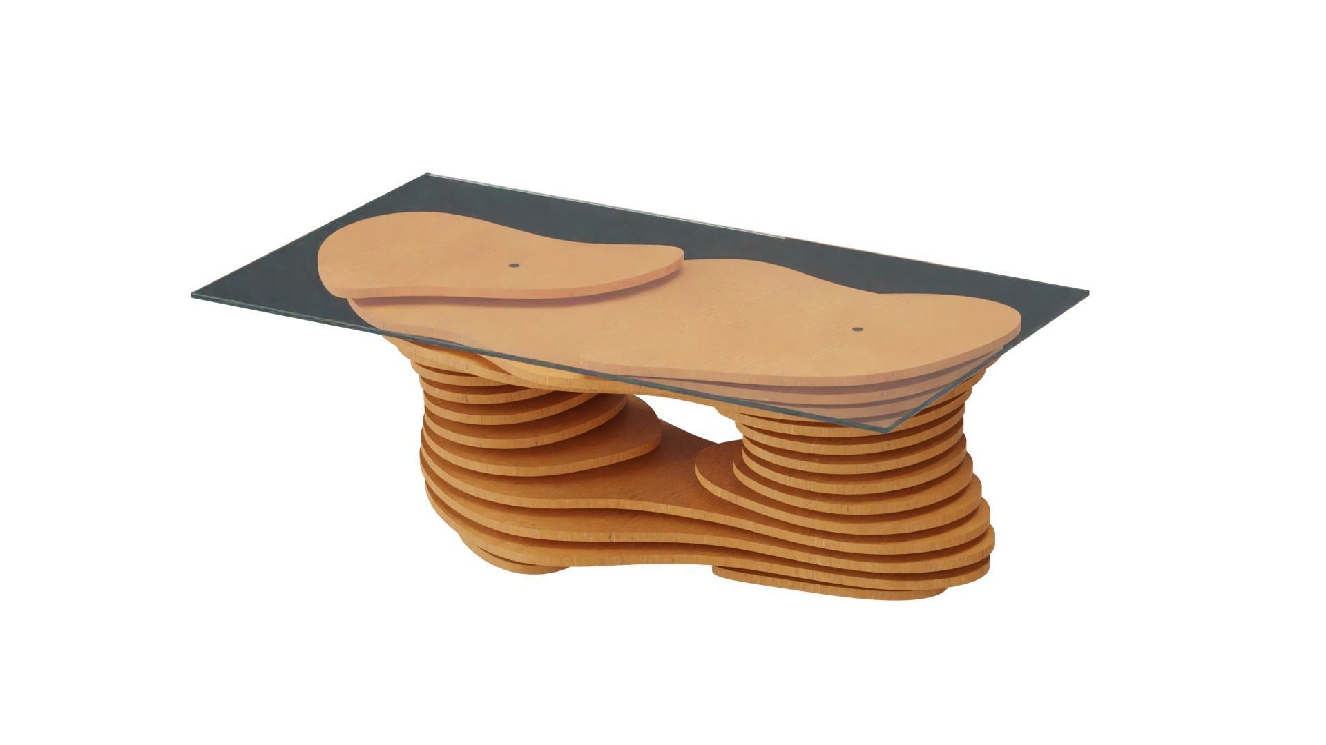 Parametric coffee table 11 3D model_2