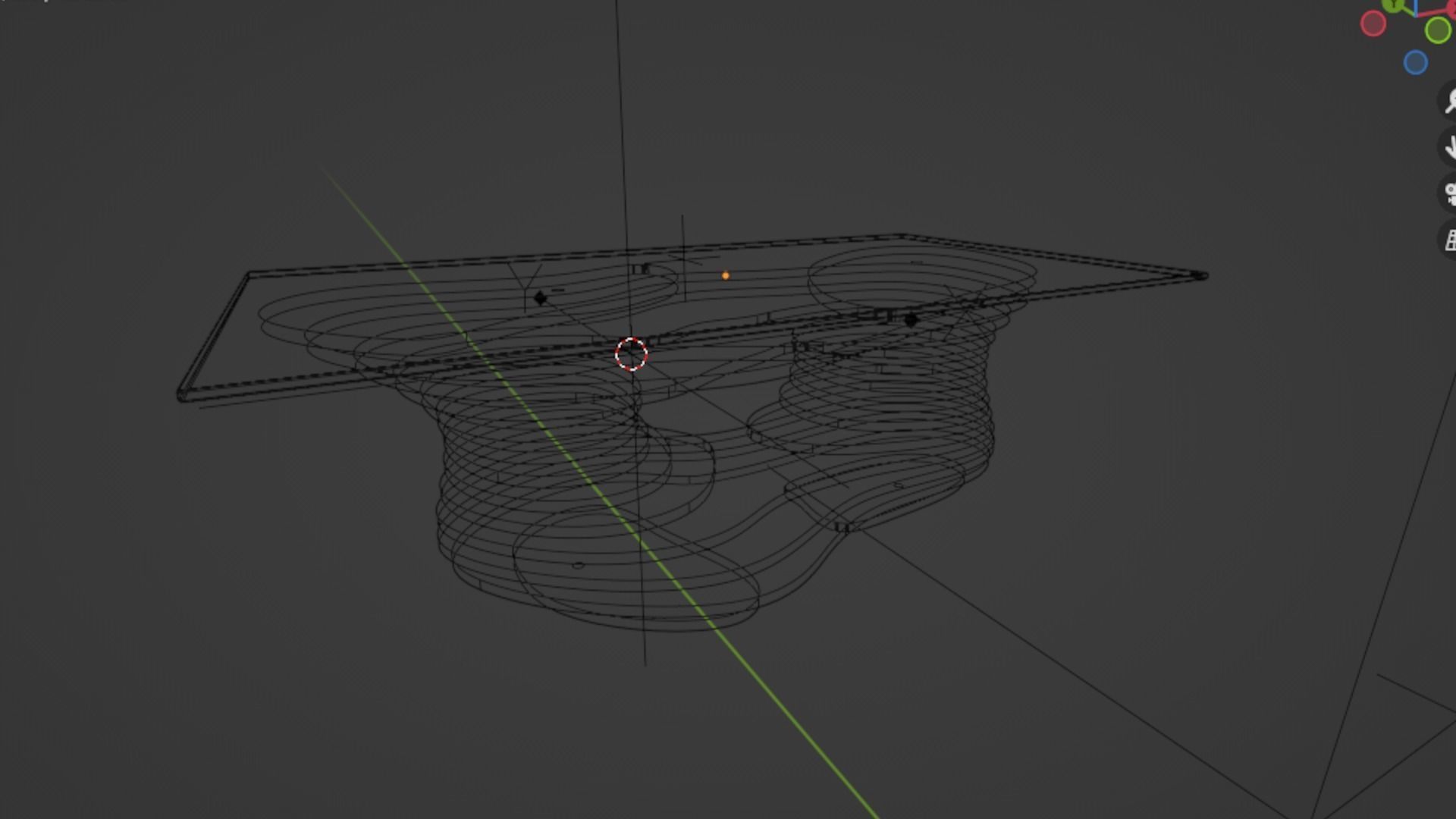 Parametric coffee table 11 3D model_5