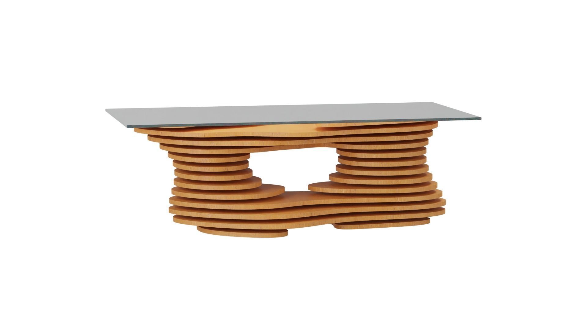 Parametric coffee table 11 3D model_1