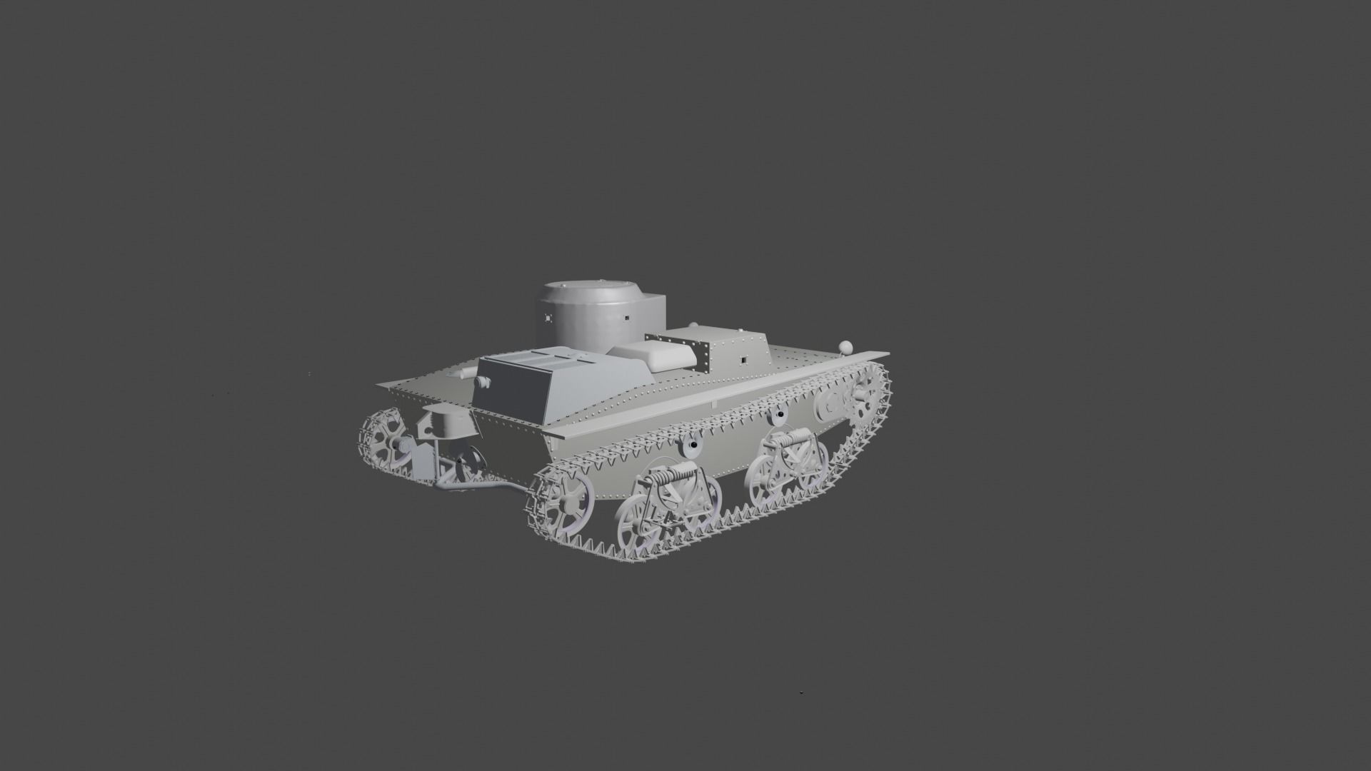 T-38 tank 3D model_2