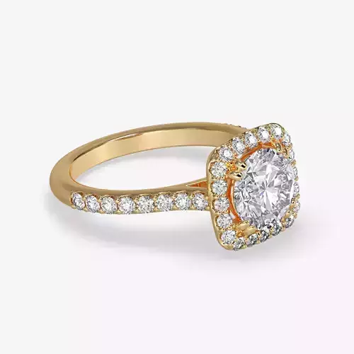 CJ-0144 engagement ring in rose gold
