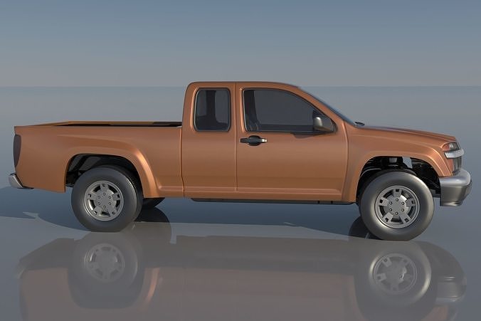 Chevrolet Colorado 2005 Extended Cab 3D print model 6
