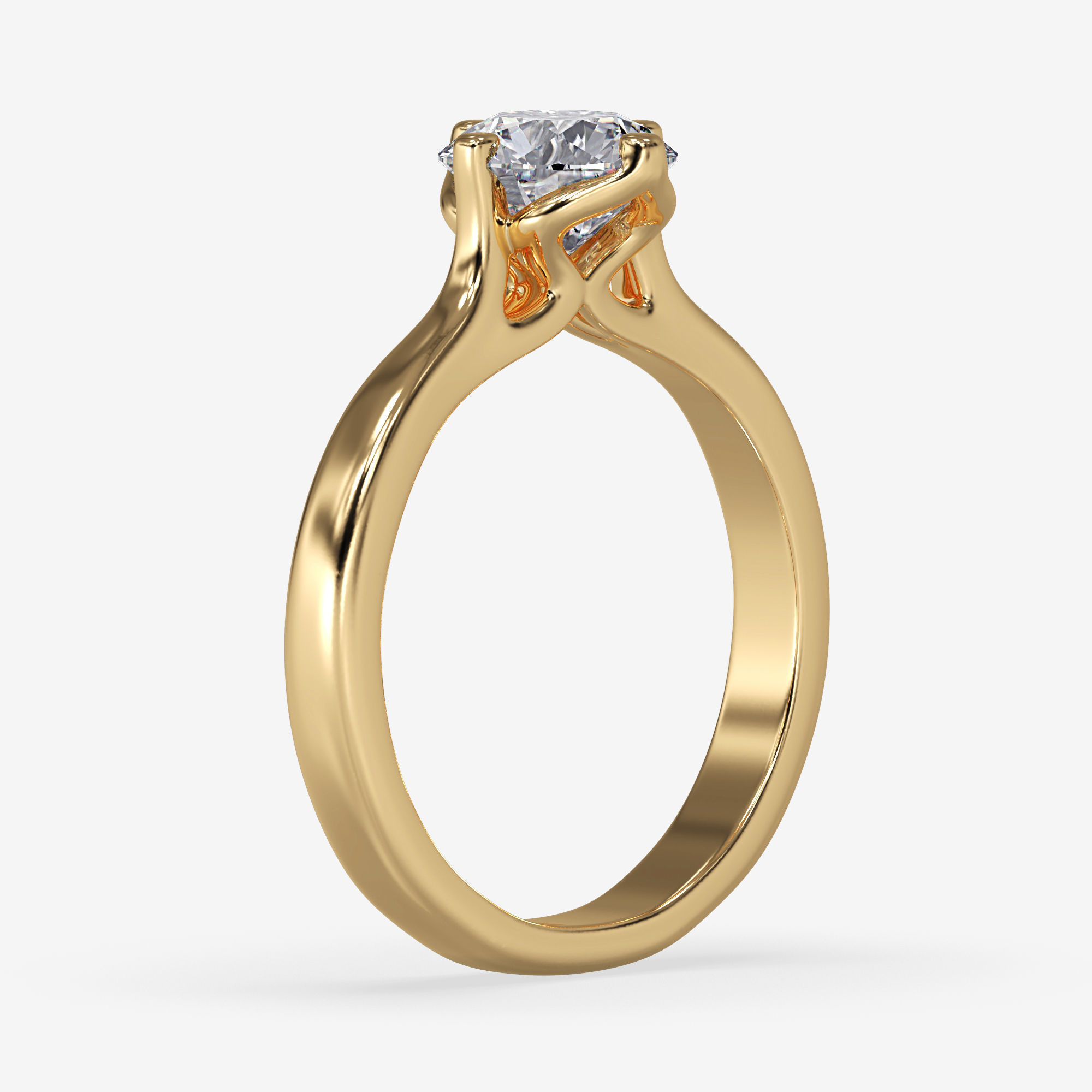 CJ-0120 engagement ring gold 3D print model_12
