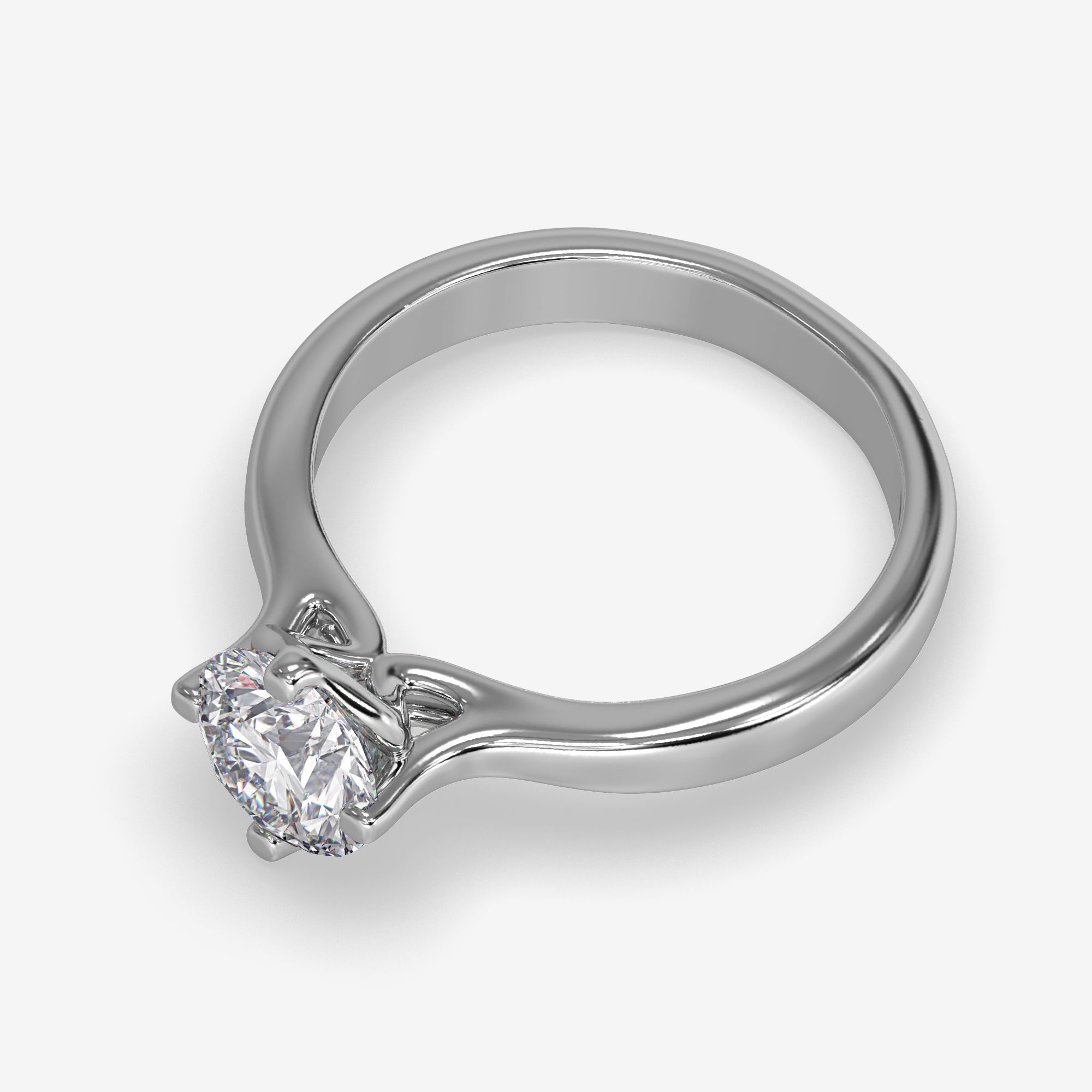 CJ-0120 engagement ring gold 3D print model_8