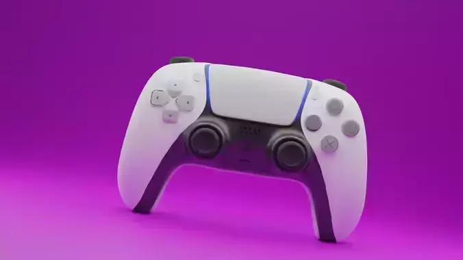 Ps5 controller model  Low-poly 3D model