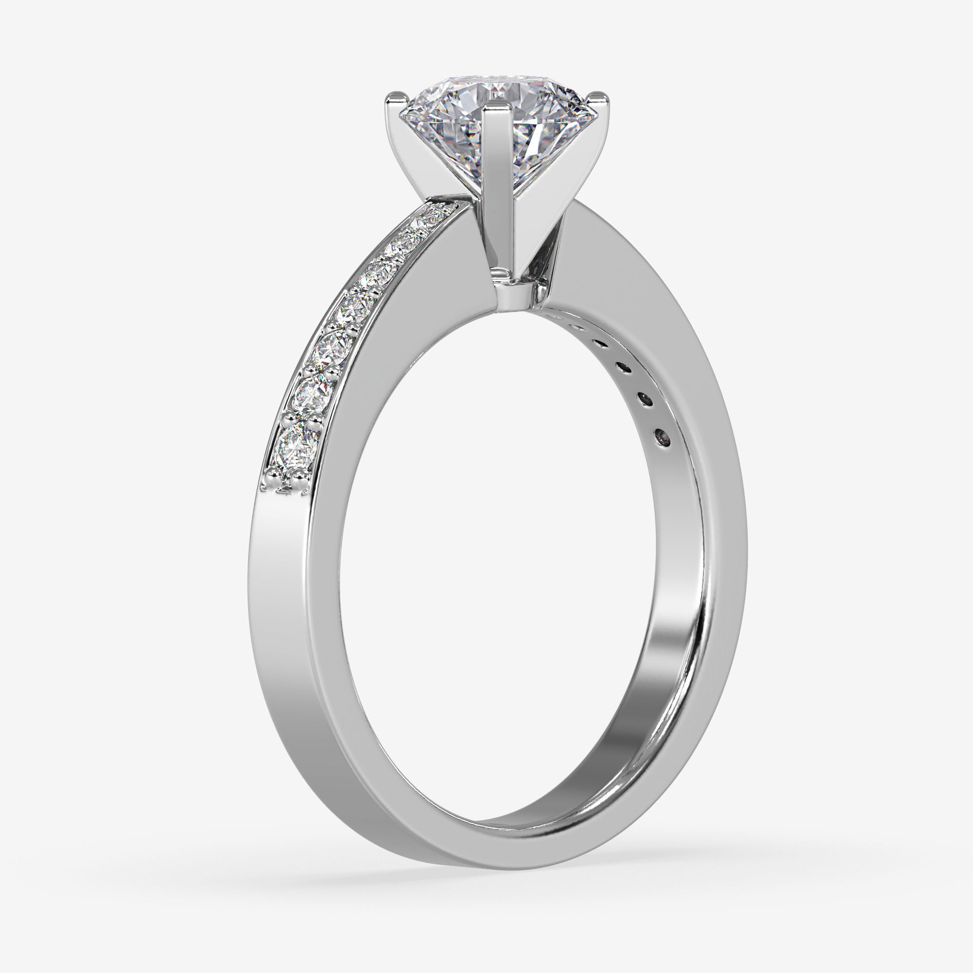 CJ-0101 engagement ring gold 3D print model_9