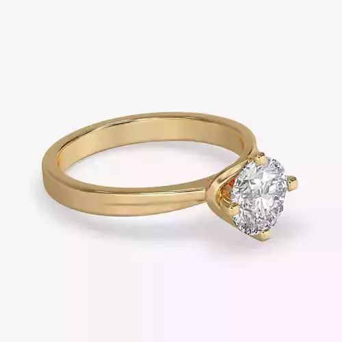CJ-0098 engagement ring gold
