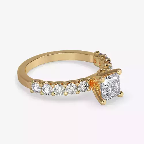 CJ-0095 engagement ring in rose gold