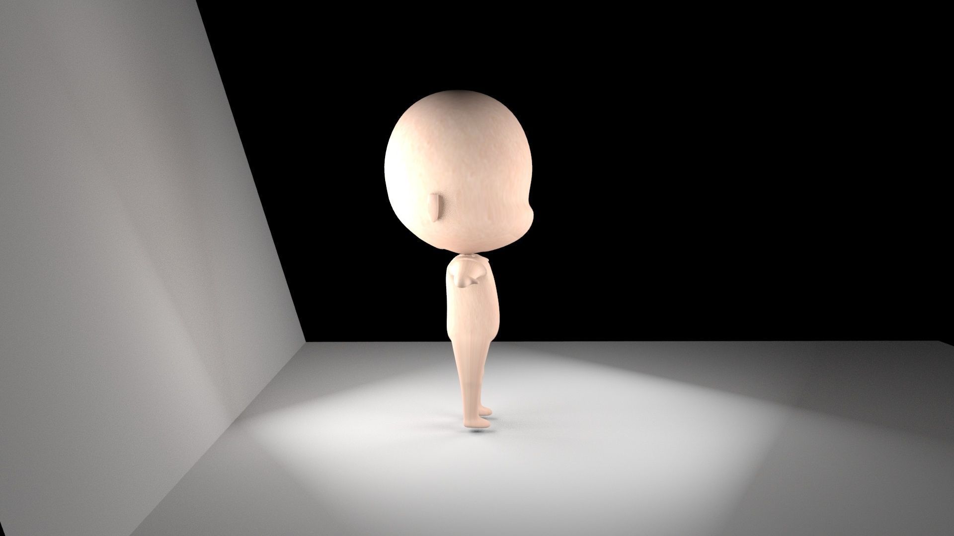 Baby Character Low Poly Low-poly 3D model_1