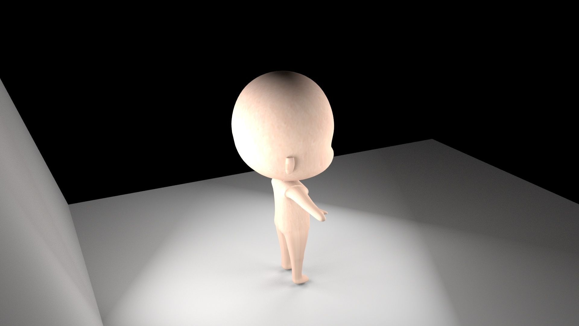 Baby Character Low Poly Low-poly 3D model_5