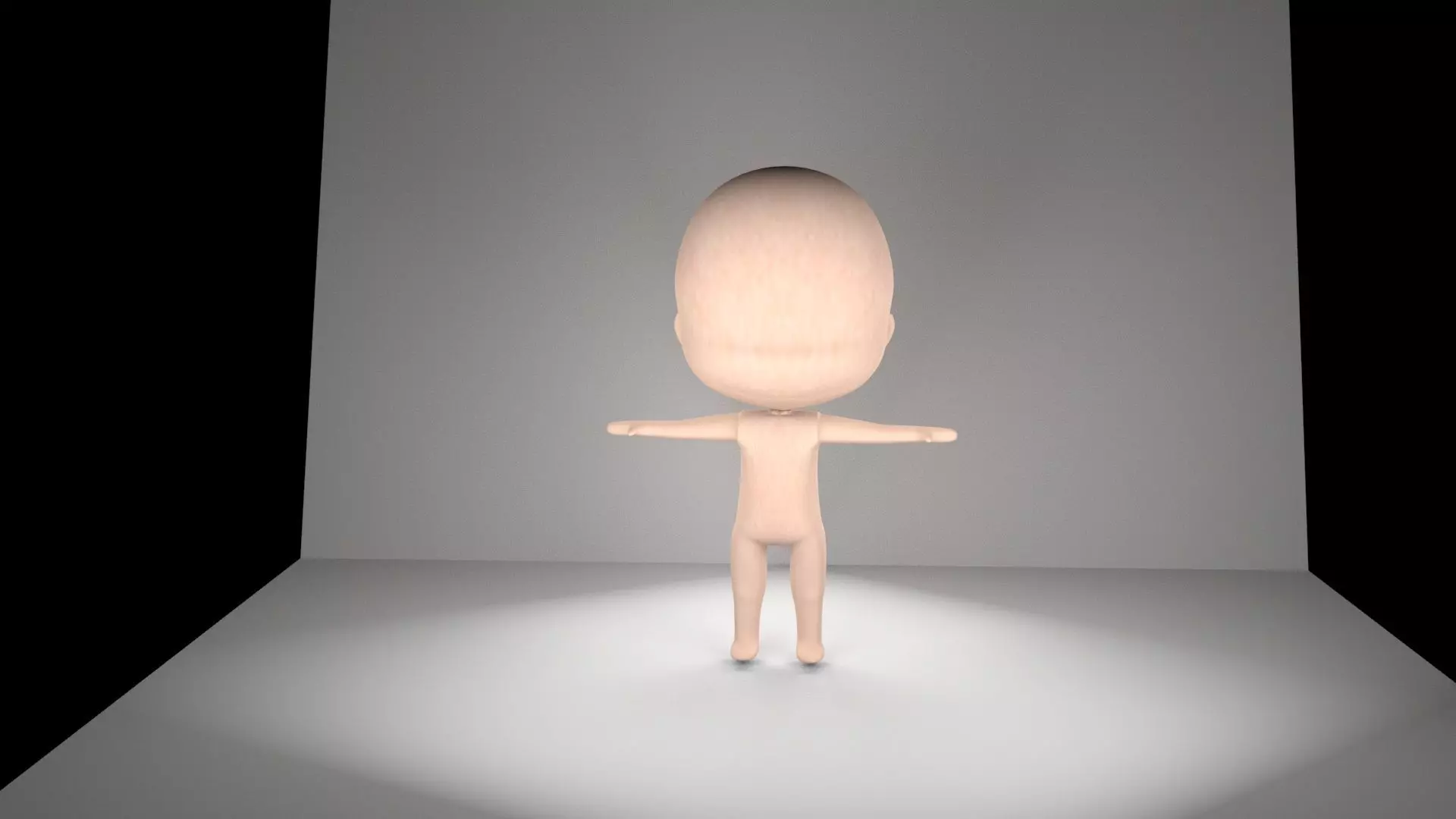 Baby Character Low Poly Low-poly 3D model_0