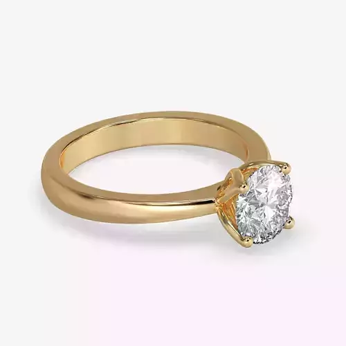 CJ-0091 engagement ring gold