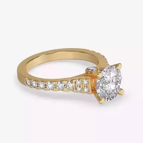 CJ-0089 engagement ring in rose gold