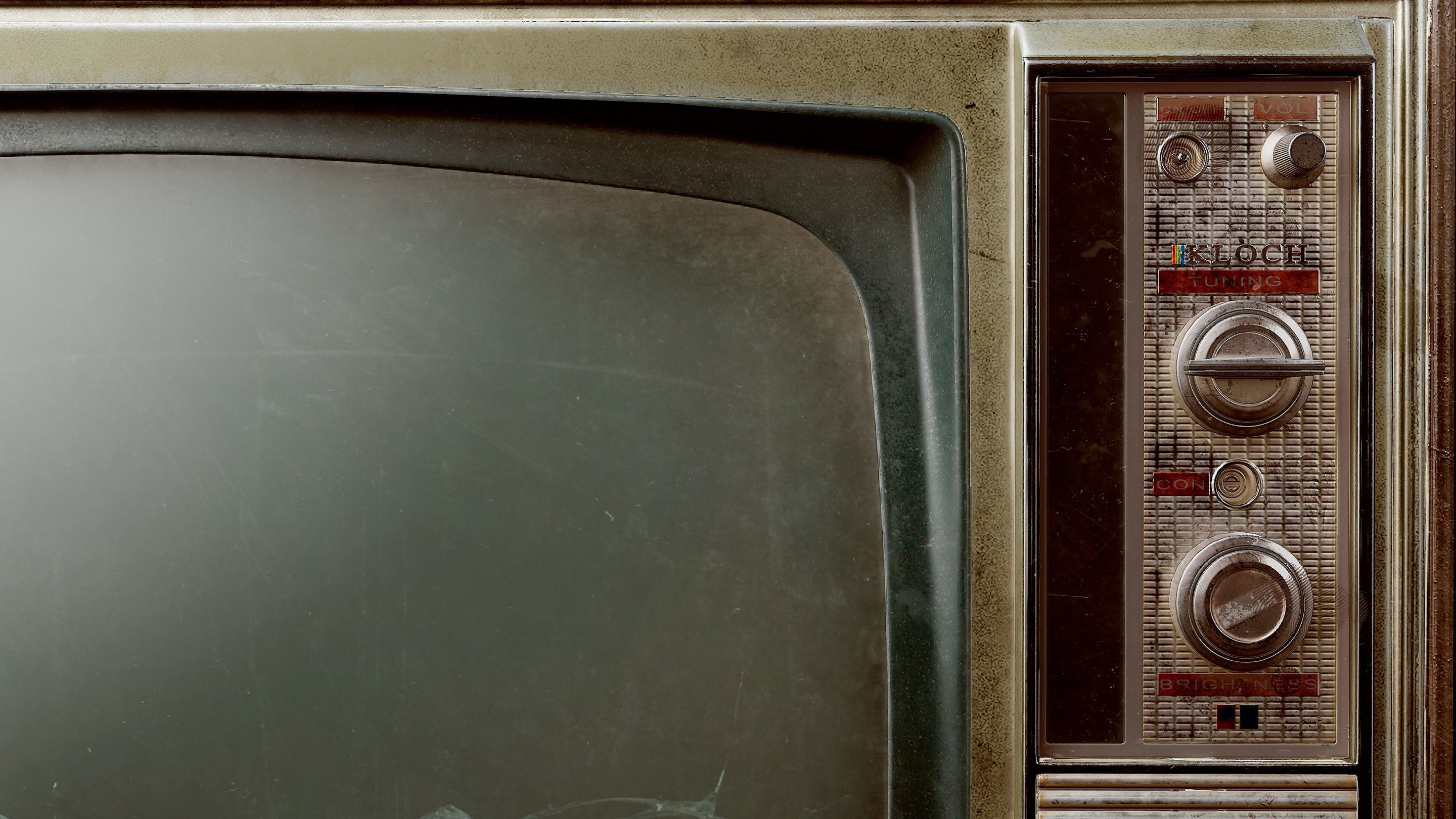 Old tv Low-poly 3D model_10