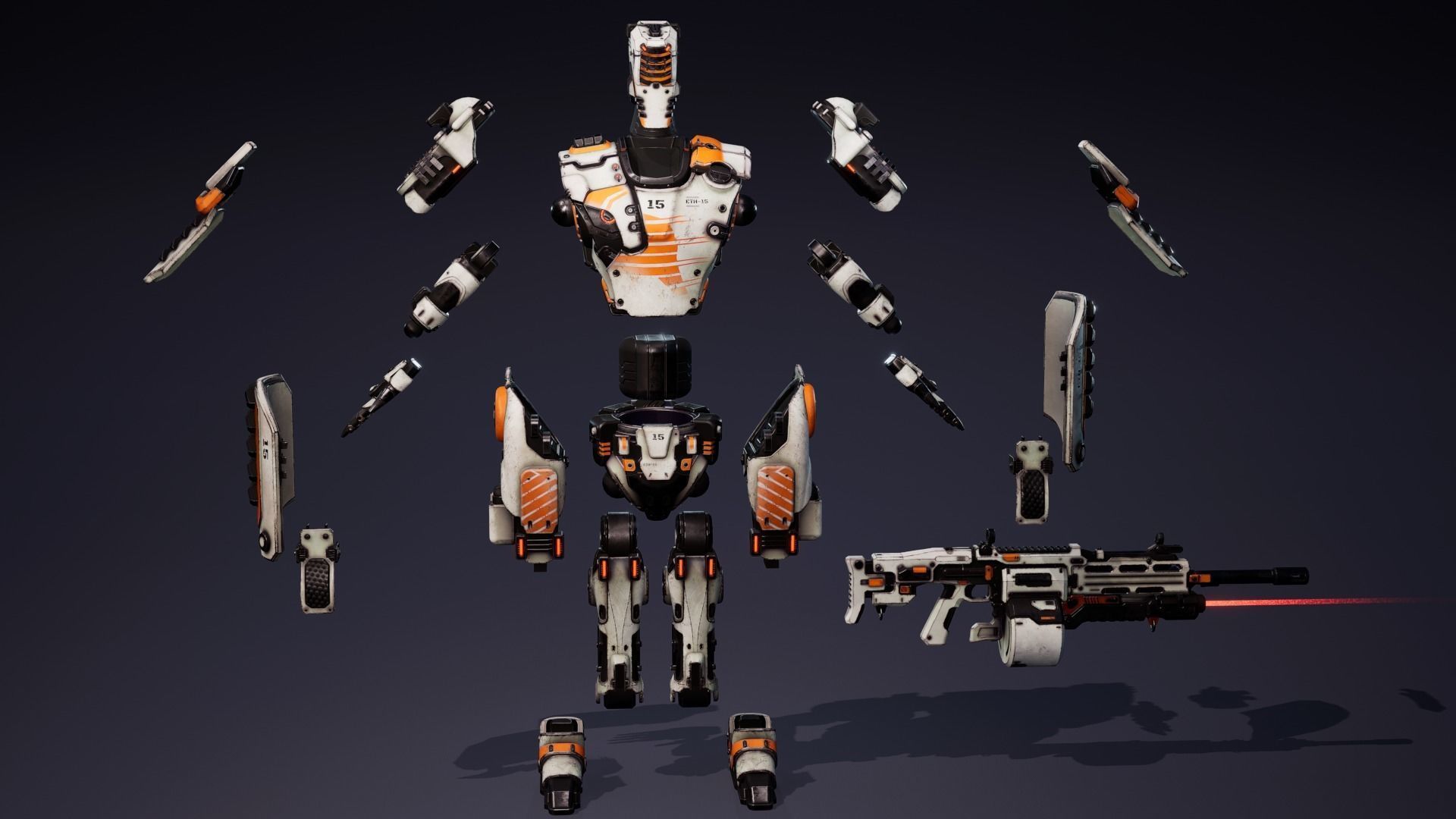 Etasphera15 apex legends weapon Low-poly 3D model_7