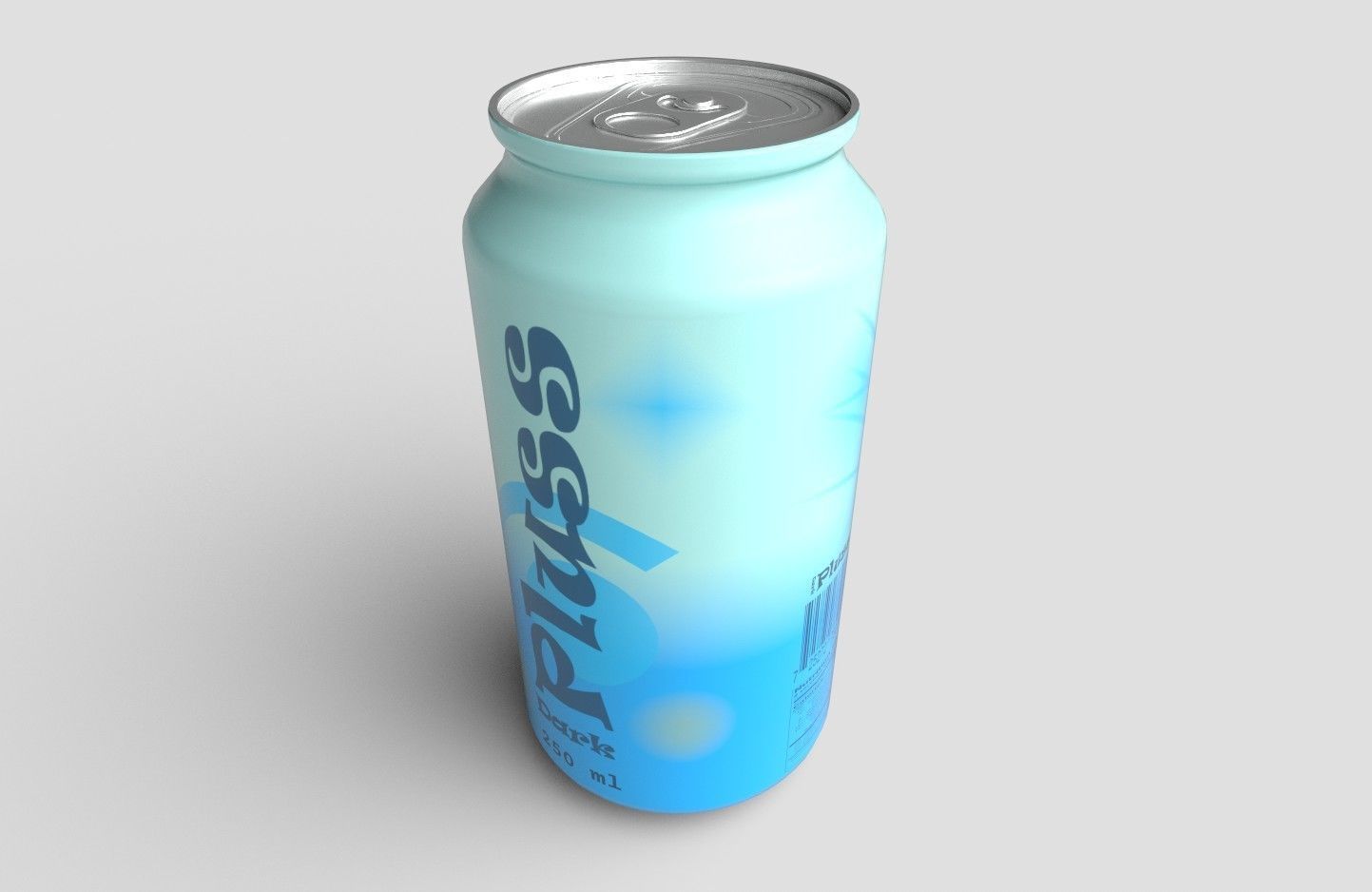 Drink Can Sleek 250 ml Low-poly 3D model_4