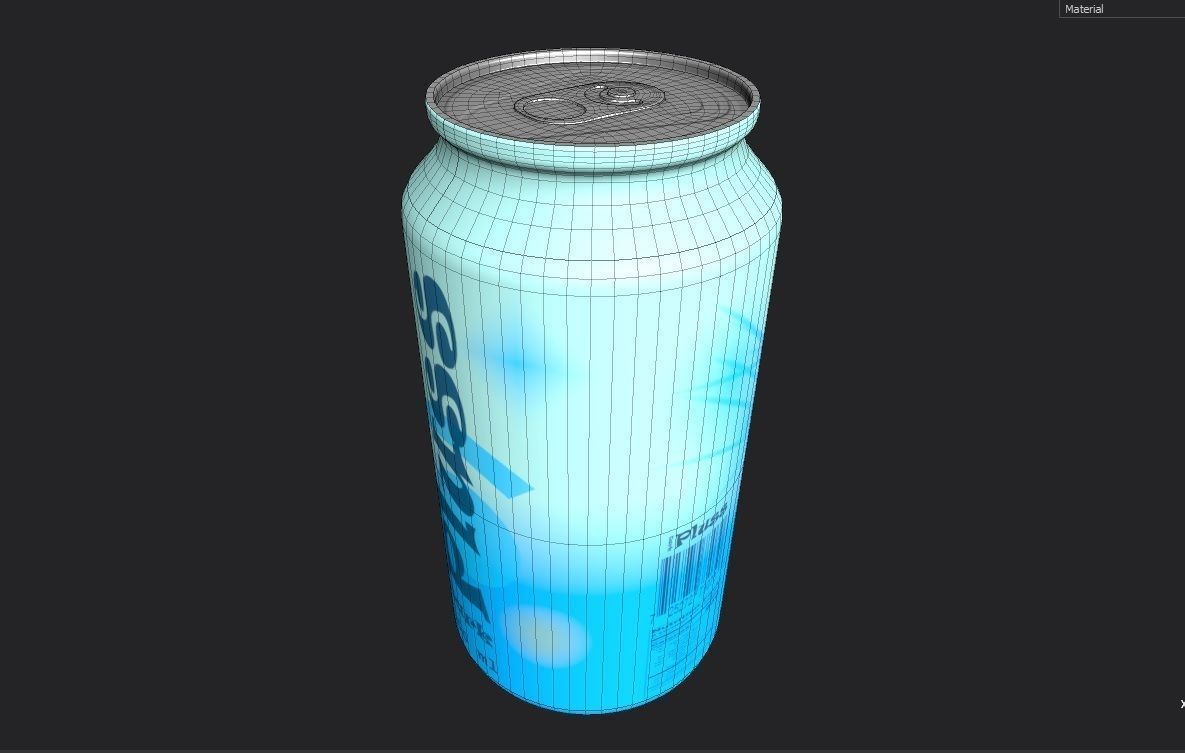 Drink Can Sleek 250 ml Low-poly 3D model_12