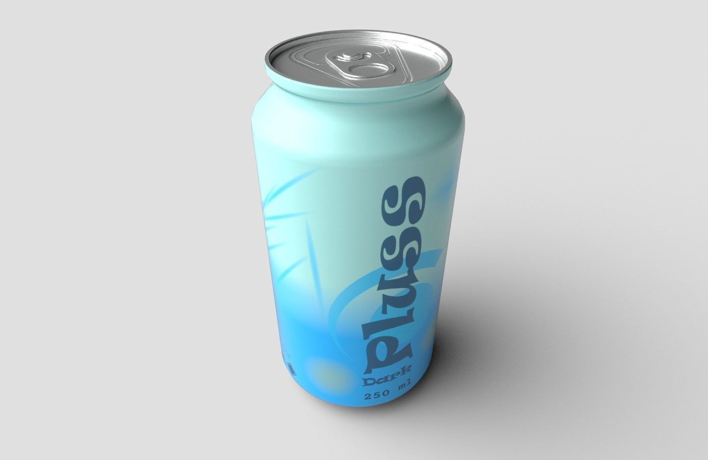 Drink Can Sleek 250 ml Low-poly 3D model_1
