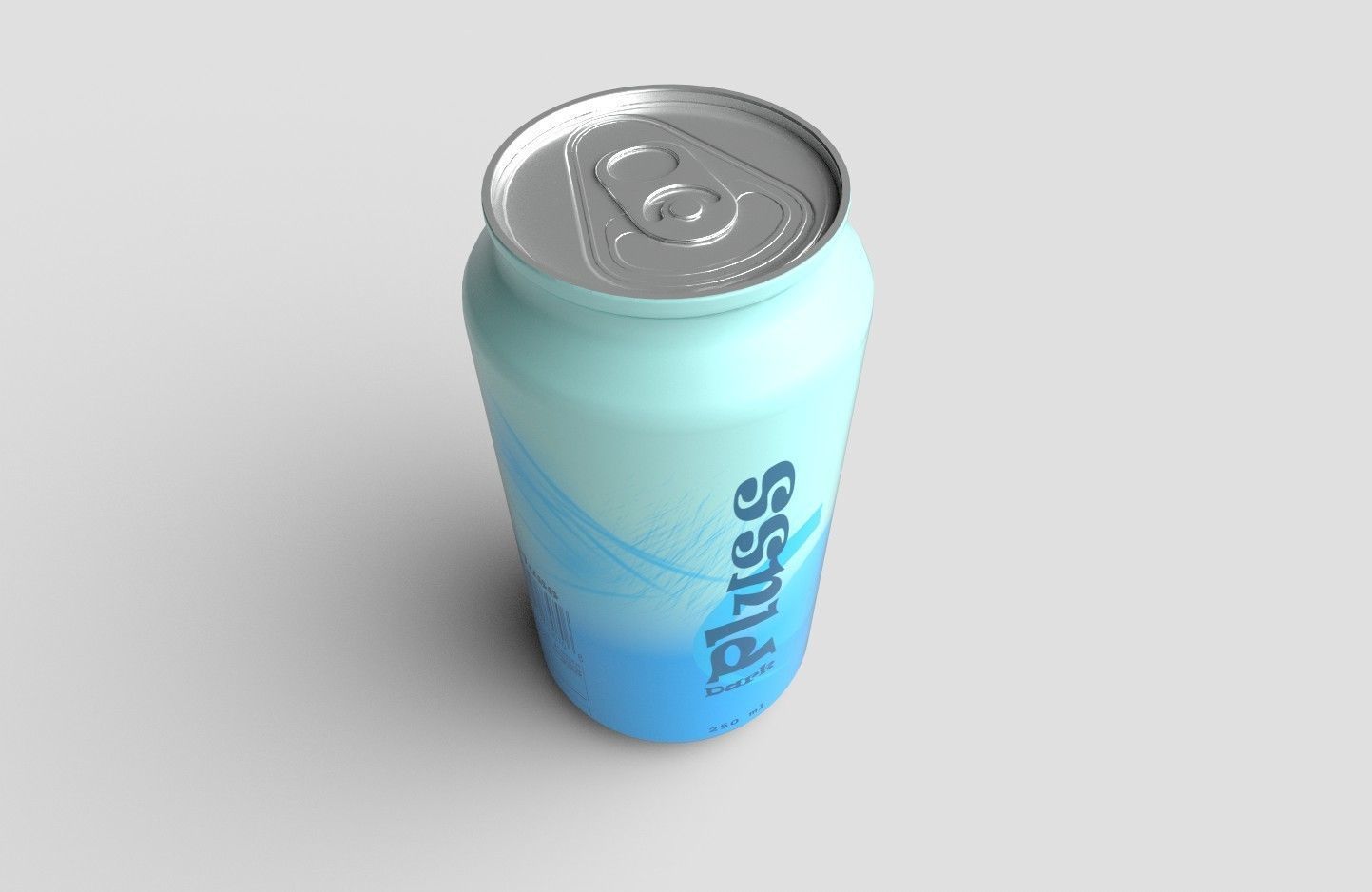 Drink Can Sleek 250 ml Low-poly 3D model_8