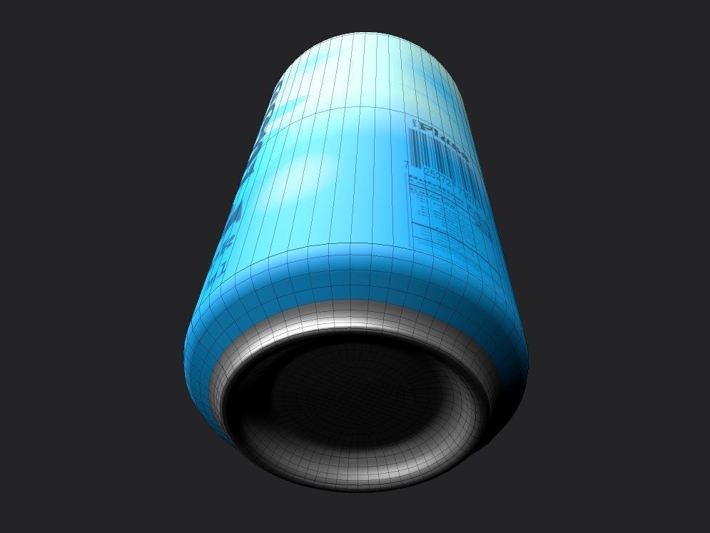 Drink Can Sleek 250 ml Low-poly 3D model_13