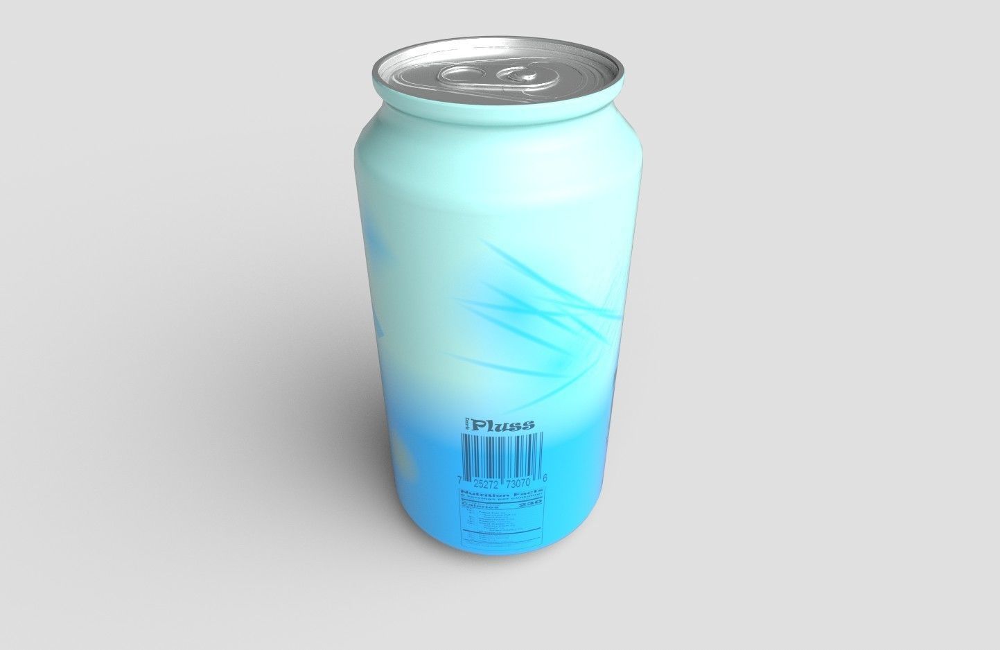 Drink Can Sleek 250 ml Low-poly 3D model_6