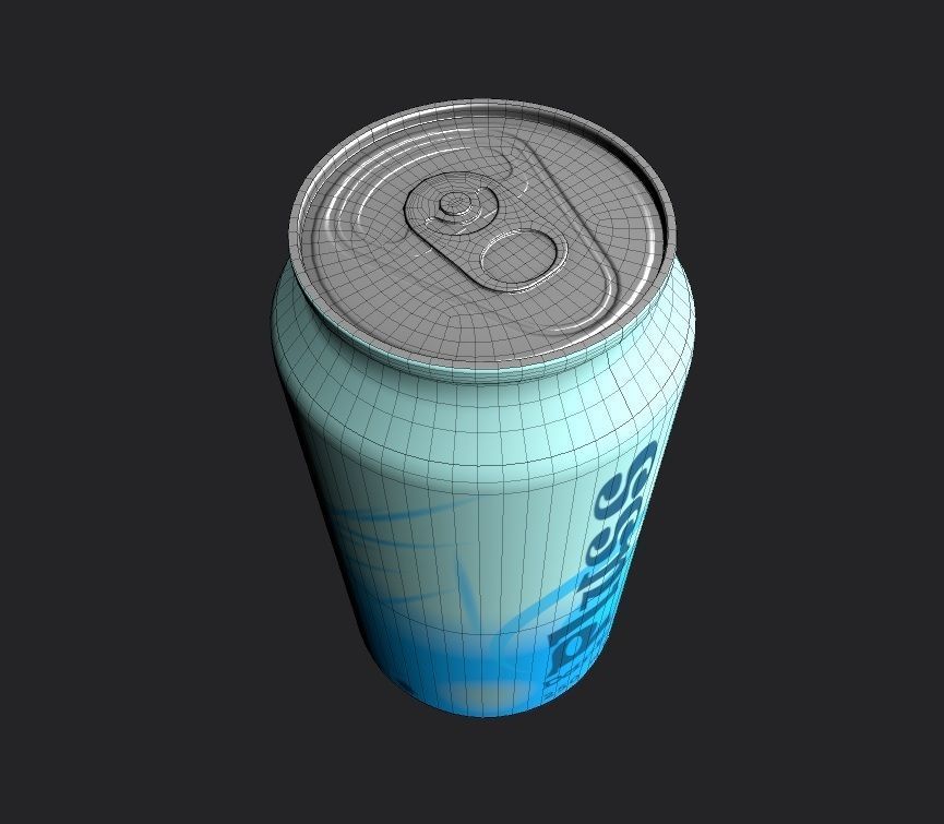 Drink Can Sleek 250 ml Low-poly 3D model_11