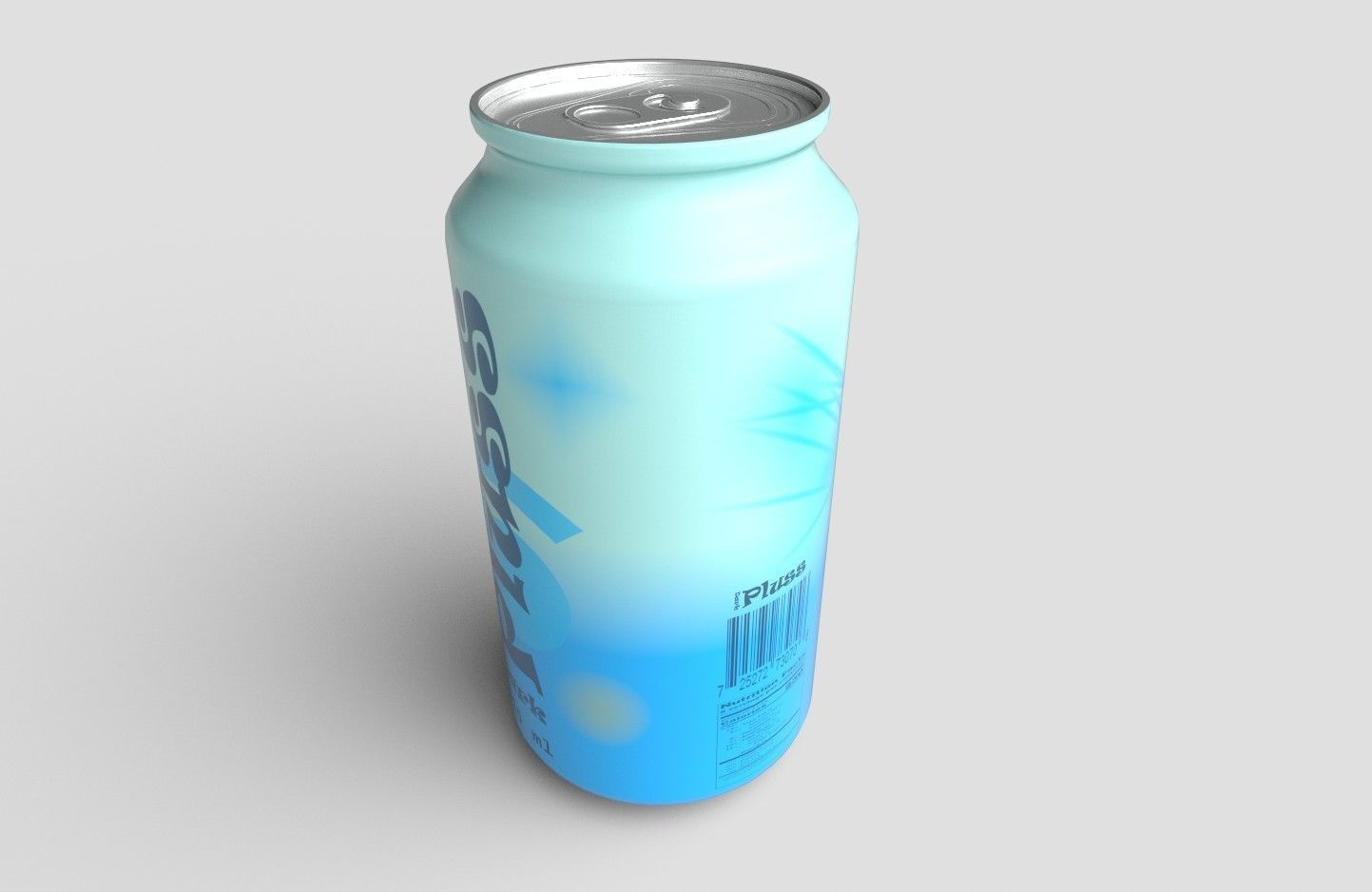 Drink Can Sleek 250 ml Low-poly 3D model_5