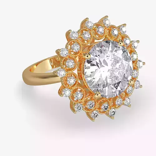 GG-0022 diamond ring with diamonds