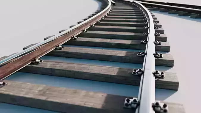 Railswitch 3D Model Railing