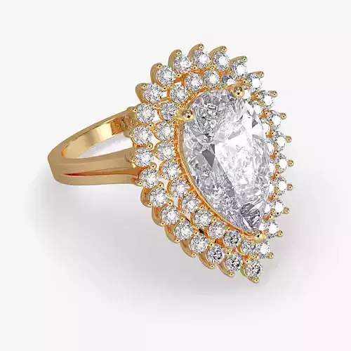 GG-0012 oval diamond ring in rose gold