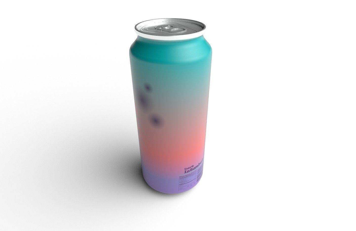 Drink Can Sleek 310ml Low-poly 3D model_6