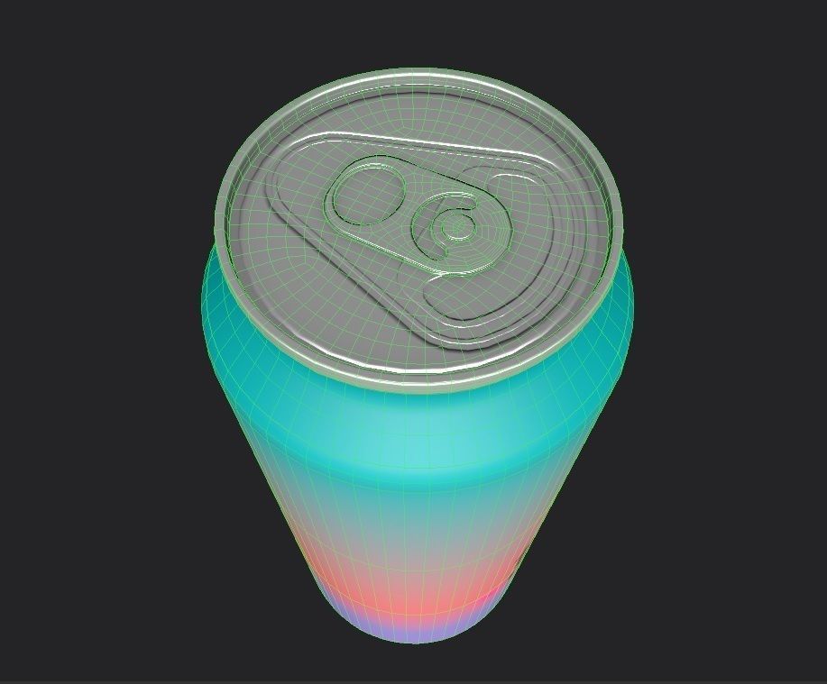 Drink Can Sleek 310ml Low-poly 3D model_12