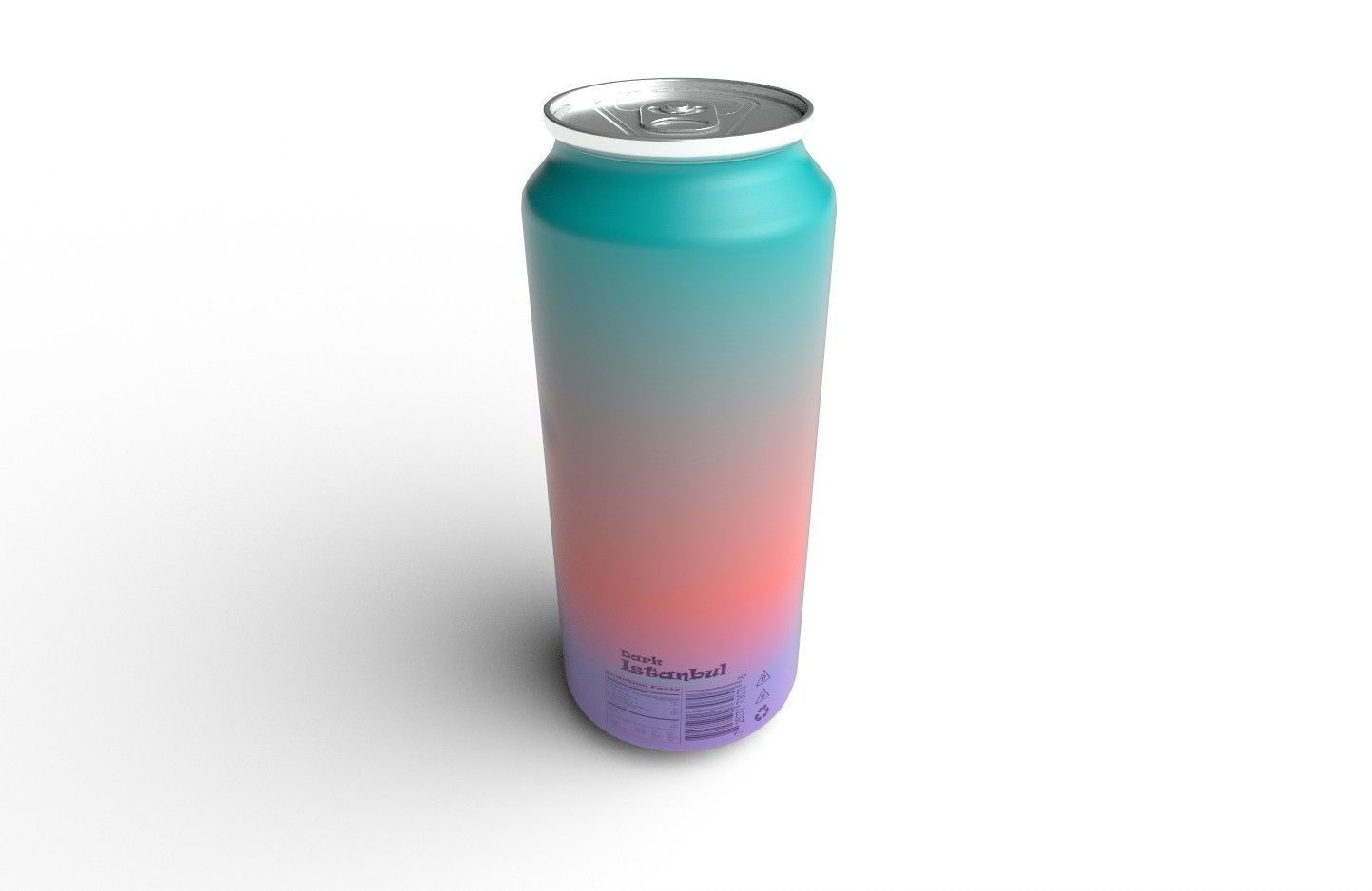 Drink Can Sleek 310ml Low-poly 3D model_8