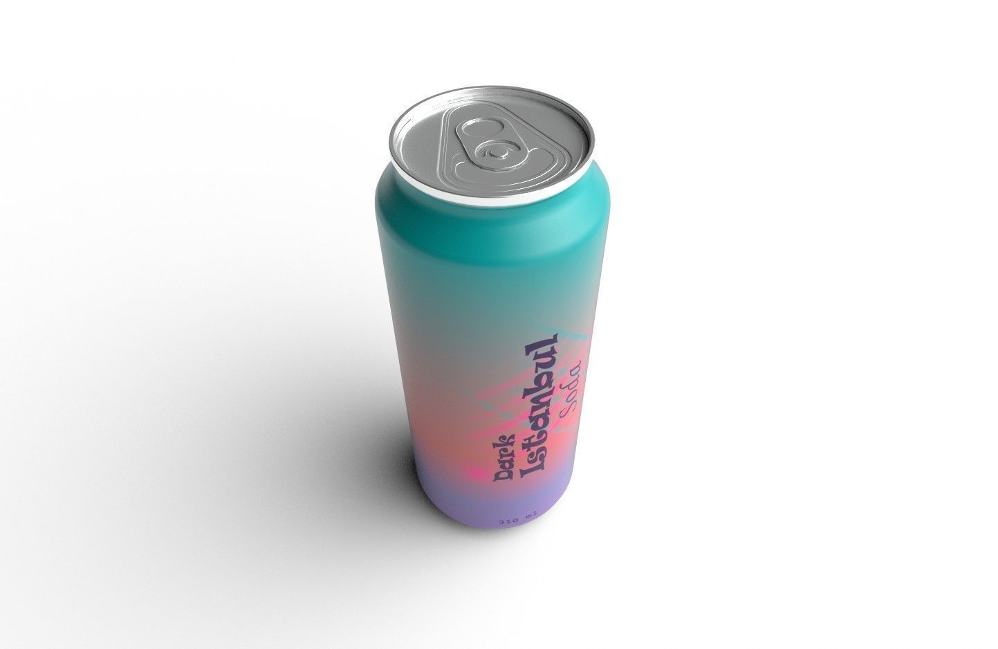 Drink Can Sleek 310ml Low-poly 3D model_15