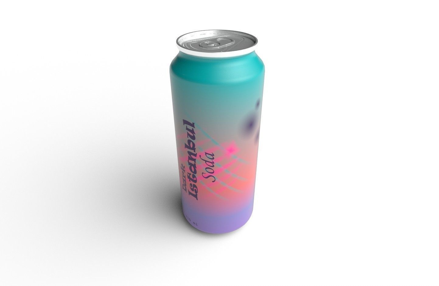 Drink Can Sleek 310ml Low-poly 3D model_4