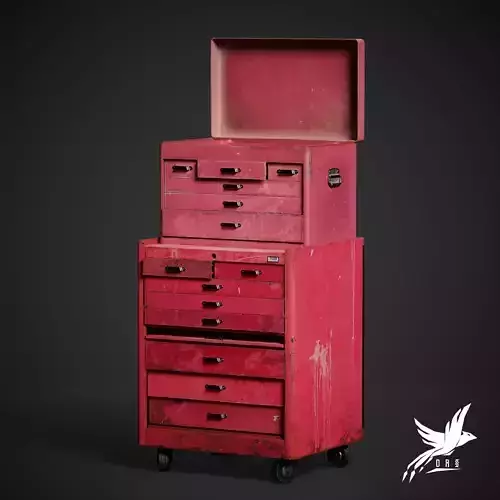 Toolbox tool chest on wheels