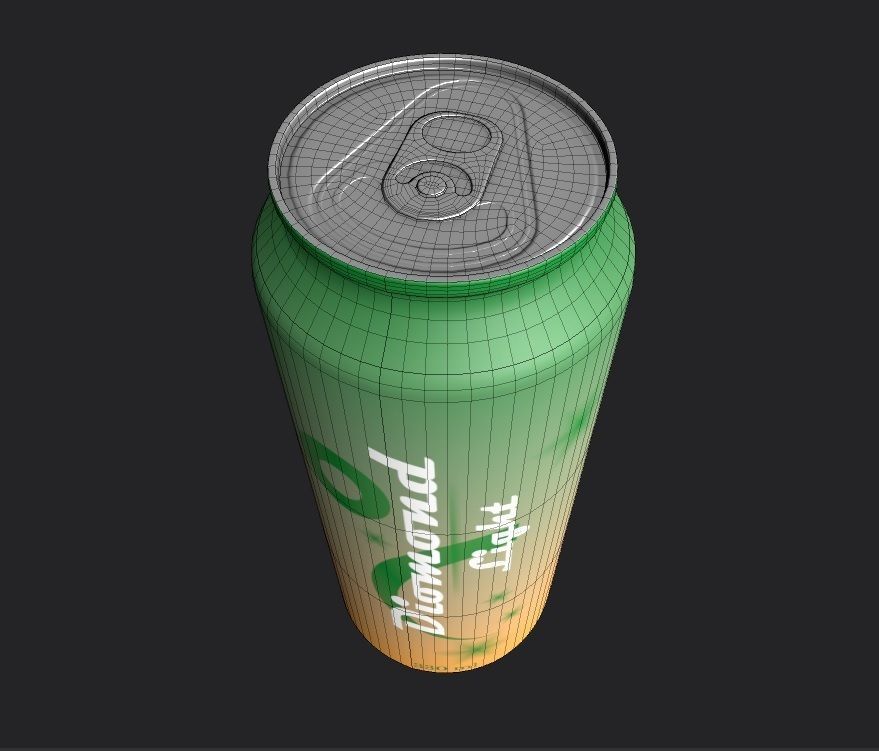 Drink Can Sleek 330 ml Low-poly 3D model_12