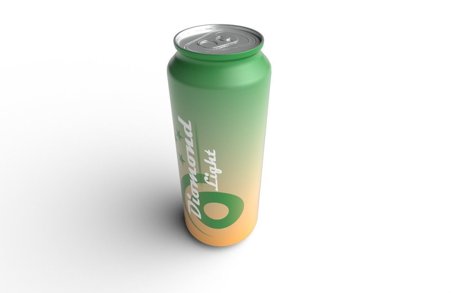 Drink Can Sleek 330 ml Low-poly 3D model_8