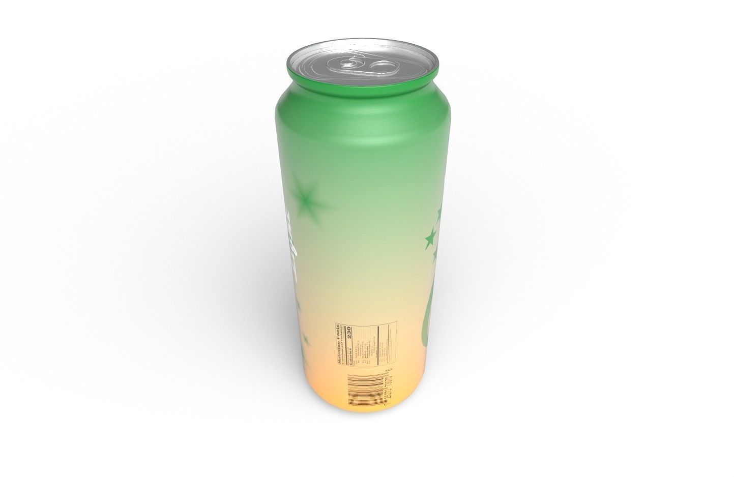 Drink Can Sleek 330 ml Low-poly 3D model_5