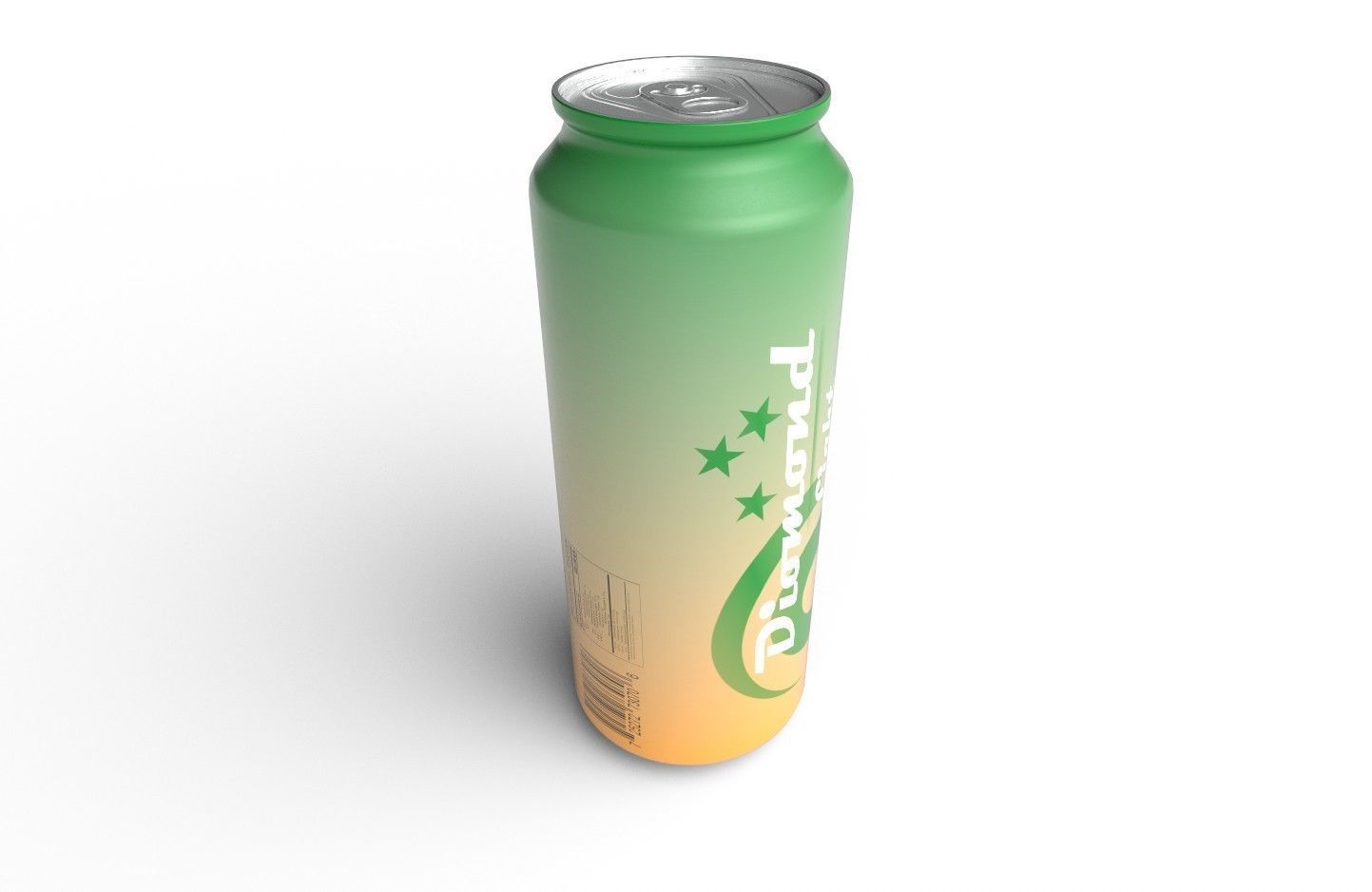 Drink Can Sleek 330 ml Low-poly 3D model_6