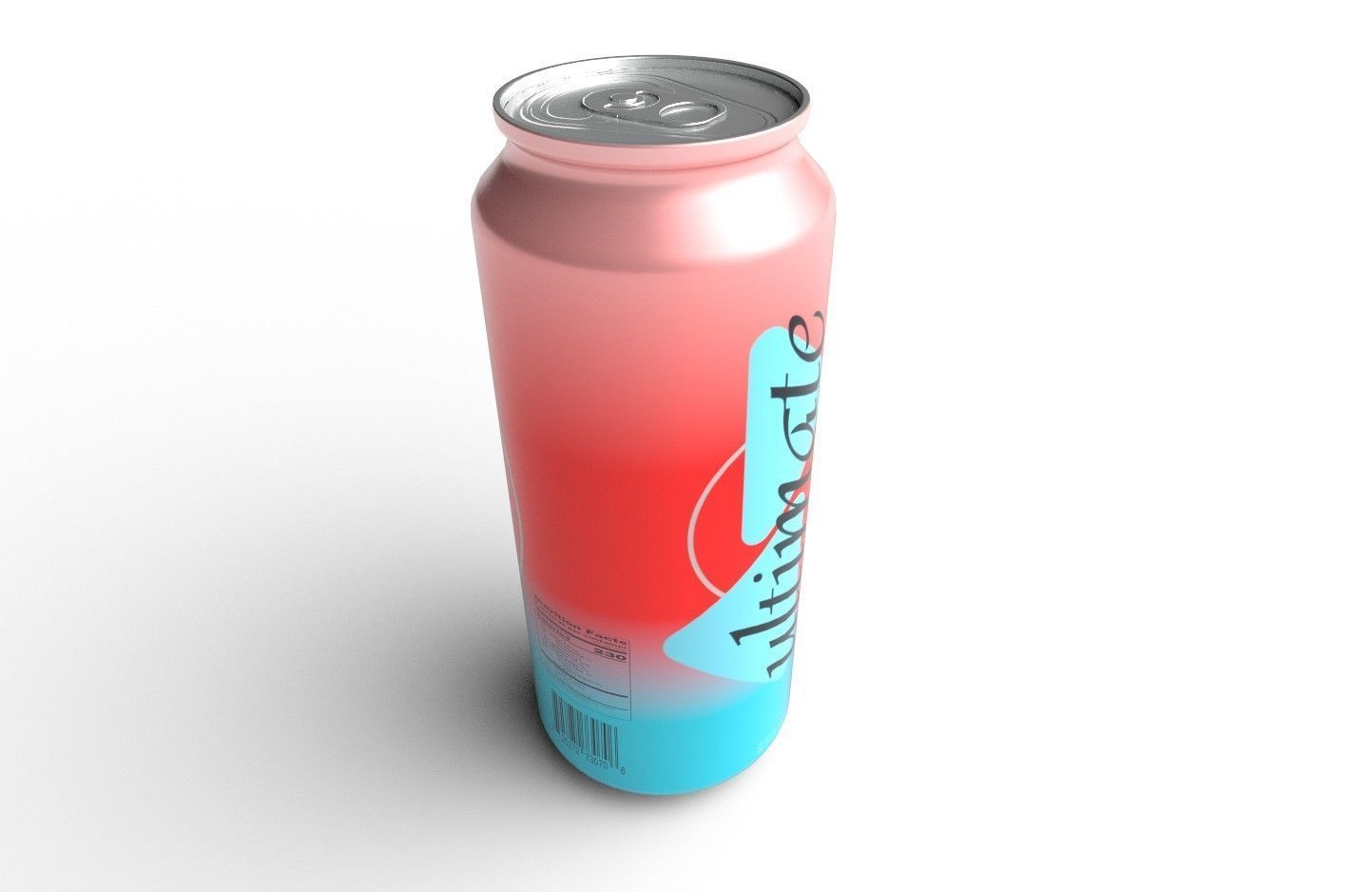 Drink Can Slim 250 ml Low-poly 3D model_6