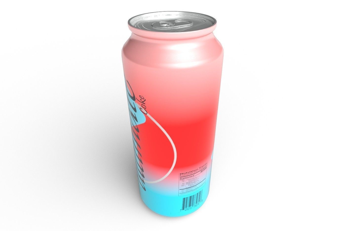 Drink Can Slim 250 ml Low-poly 3D model_4