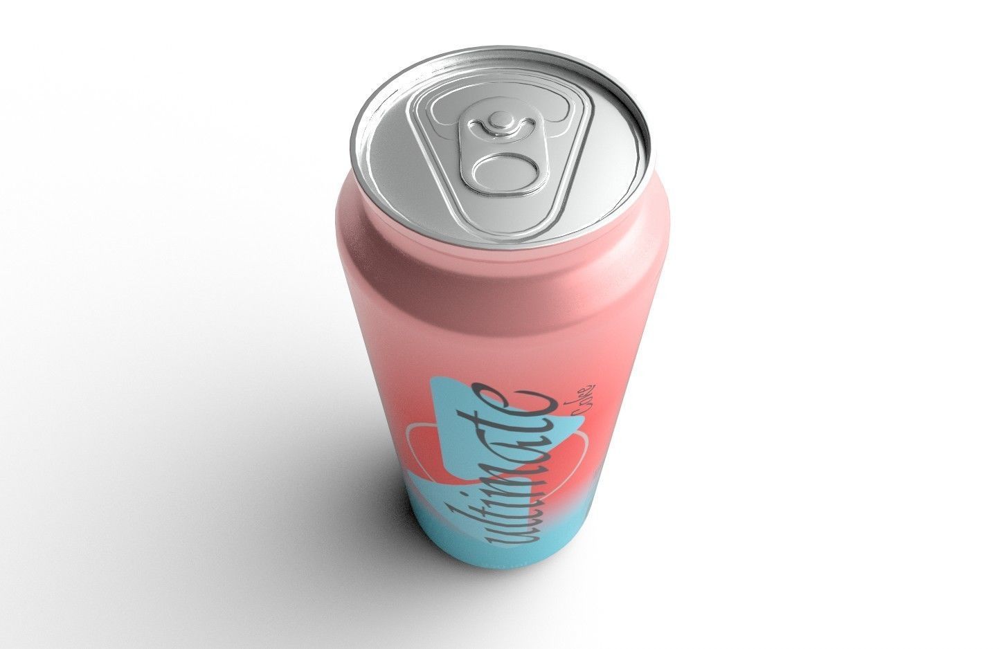Drink Can Slim 250 ml Low-poly 3D model_9